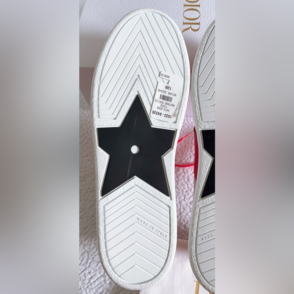Christian Dior Women's Dior Star Low-Top Leather Sneakers - Picture 13 of 16